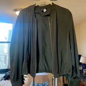 H&M Green Bomber Jacket